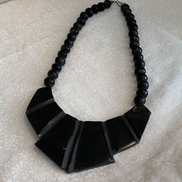 Vintage Black Native Ethnic Tribal Necklace 17” - Picture 14 of 14